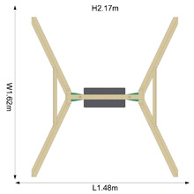 2 Piece Single Swing Set