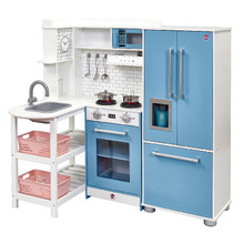 Plum Penne Pantry Wooden Corner Play Kitchen with Fridge