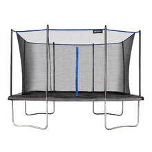 Plum Rectangular Trampoline with Enclosure