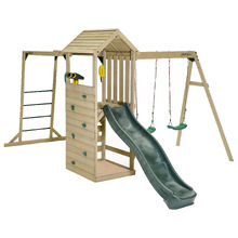 Plum Lookout Tower with Monkey Bars & Swings
