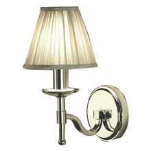 Stanford 1 Light Nickel Wall Lamp - Shimmer Grey