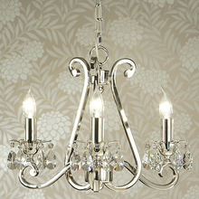 Luxuria 3 light chandelier -no shades