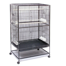 Deluxe Tall Flight Bird Cage in Black Matte