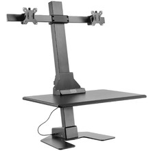 EDT10 Dual Monitor Stand with Keyboard Tray