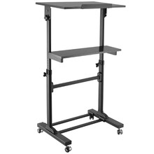 Black Ergovida Sit & Stand Mobile Desk