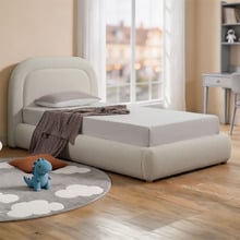 Eden Boucle King Single Bed Frame