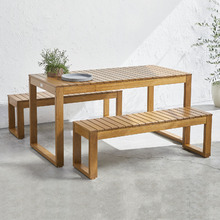 6 Seater Slim Line Outdoor Table Set