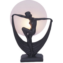 Mia Resin & Glass Art Deco Table Lamp
