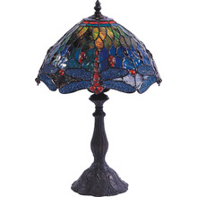 Dragonfly Viola Tiffany Table Lamp