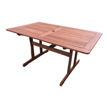 Rectangular Shorea Outdoor Table
