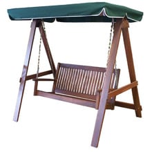 Morton 2 Seater Hardwood Swing With Canopy