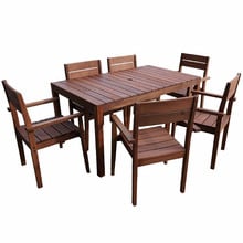 6 Seater Outdoor Dining Table & Chair Set