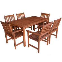 6 Seater Malay Outdoor Dining Table & Chair Set