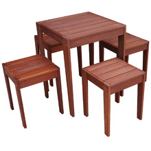 4 Seater Lazio Shorea Wood Outdoor Dining Set