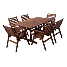 Monroe Shorea Wood Outdoor Dining Set