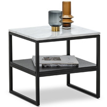Franceso Cultured Marble-Top Side Table
