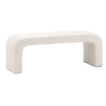 Cream Harper 120cm Boucle Bench