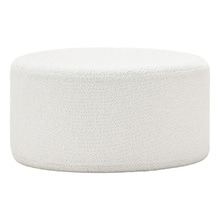 Cream Vivien Boucle Ottoman