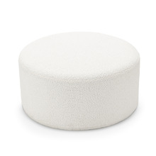Cream Vivien Boucle Ottoman