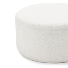 Cream Vivien Boucle Ottoman