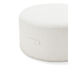 Cream Vivien Boucle Ottoman