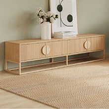180cm Tessa Ripple Slatted TV Unit