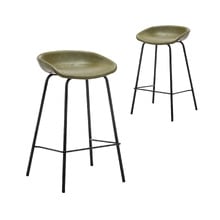 63cm Cygnus Faux Leather Barstools (Set of 2)
