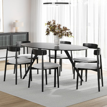 6 Seater Finn Oval Dining Table & Chair Set