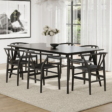 6 Seater Davian Rectangular Dining Table & Chair Set