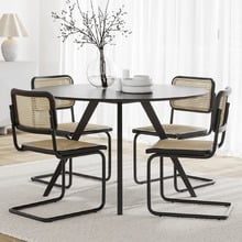 4 Seater Dayton Round Dining Table & Chair Set