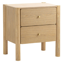 Caleb Rubberwood Bedside Table