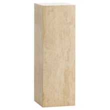 Lorelei Plinth Turkish Travertine Side Table