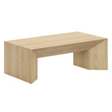 Trenton Rectangular American Oak Veneer Coffee Table