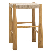 64cm Calista Teak Wood Counter Stool