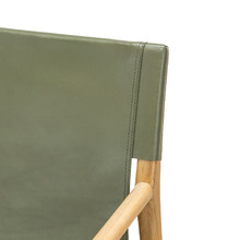 Norah Sling Leather & Teak Armchair