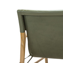 Norah Sling Leather & Teak Armchair