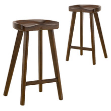 68.5cm Emerson Ash Wood Bar Stools (Set of 2)