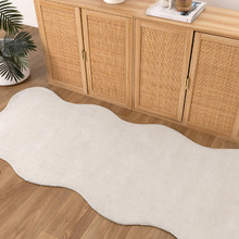 Ivory Effie Hand-Tufted Scalloped Runner
