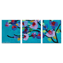 Maggie Blue Triptych Wall Art