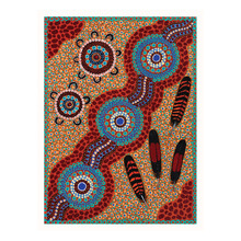 Collecting Feathers Printed Wall Art