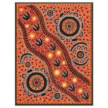 Family Camping Out Printed Wall Art