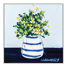 Navy Girl in the Country Printed Wall Art