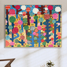 Sashiko Forest Printed Wall Art