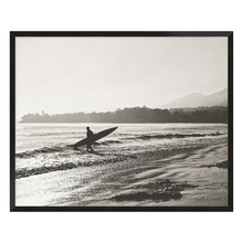 Black & White Surfer No. 3 Framed Printed Wall Art