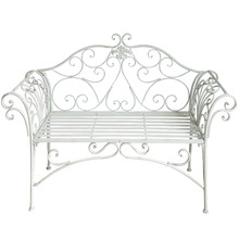 Antique White Katerina Outdoor Bench