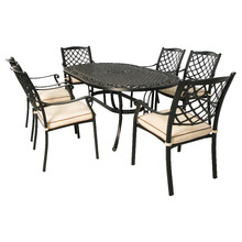 6 Seater Helga Aluminium Outdoor Dining Set