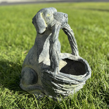 Finch Dog Basket Planter