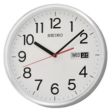 Seiko Wall Clock with Date & Day Display