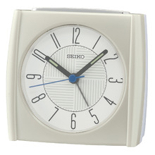 Pearl White Destin Alarm Clock