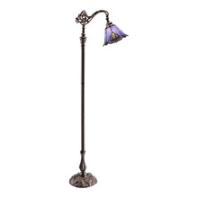 Baroque Accent Tiffany Bridge Arm Floor Lamp